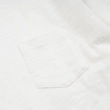 Load image into Gallery viewer, SLUB POCKET HALF T-SHIRT - WHITE
