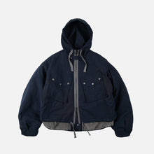 Load image into Gallery viewer, SMOCK 2 IN 1 HOODED PARKA JACKET - NAVY
