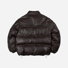 Load image into Gallery viewer, Snowdon Leather Down Jacket - Brown
