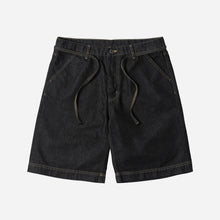 Load image into Gallery viewer, STRING DENIM SHORTS - BLACK
