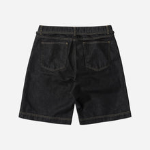 Load image into Gallery viewer, STRING DENIM SHORTS - BLACK
