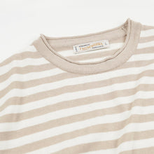 Load image into Gallery viewer, STRIPE KNIT L/S T-SHIRT - BEIGE
