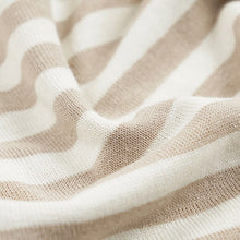 Load image into Gallery viewer, STRIPE KNIT L/S T-SHIRT - BEIGE
