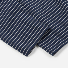 Load image into Gallery viewer, STRIPED RELAXED LS T-SHIRT - NAVY
