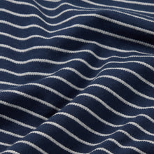 Load image into Gallery viewer, STRIPED RELAXED LS T-SHIRT - NAVY
