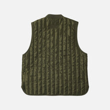 Load image into Gallery viewer, STRIPE QUILT MIL LINER VEST - OLIVE
