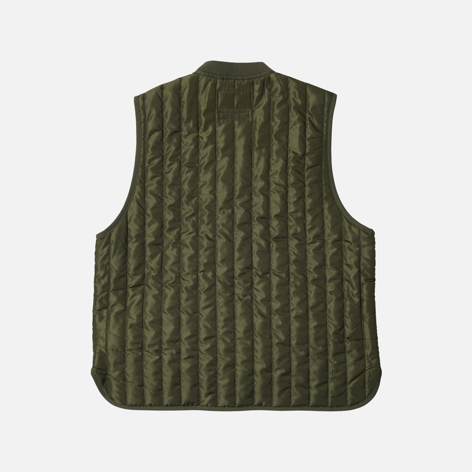 STRIPE QUILT MIL LINER VEST - OLIVE - THE GREAT DIVIDE – Frizmworks