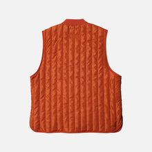 Load image into Gallery viewer, STRIPE QUILT MIL LINER VEST - ORANGE
