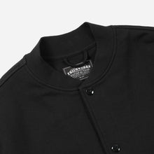 Load image into Gallery viewer, SWEAT VARSITY JACKET - BLACK
