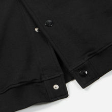 Load image into Gallery viewer, SWEAT VARSITY JACKET - BLACK
