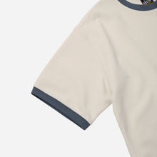 Load image into Gallery viewer, TERRY RINGER HALF T-SHIRT - CREAM

