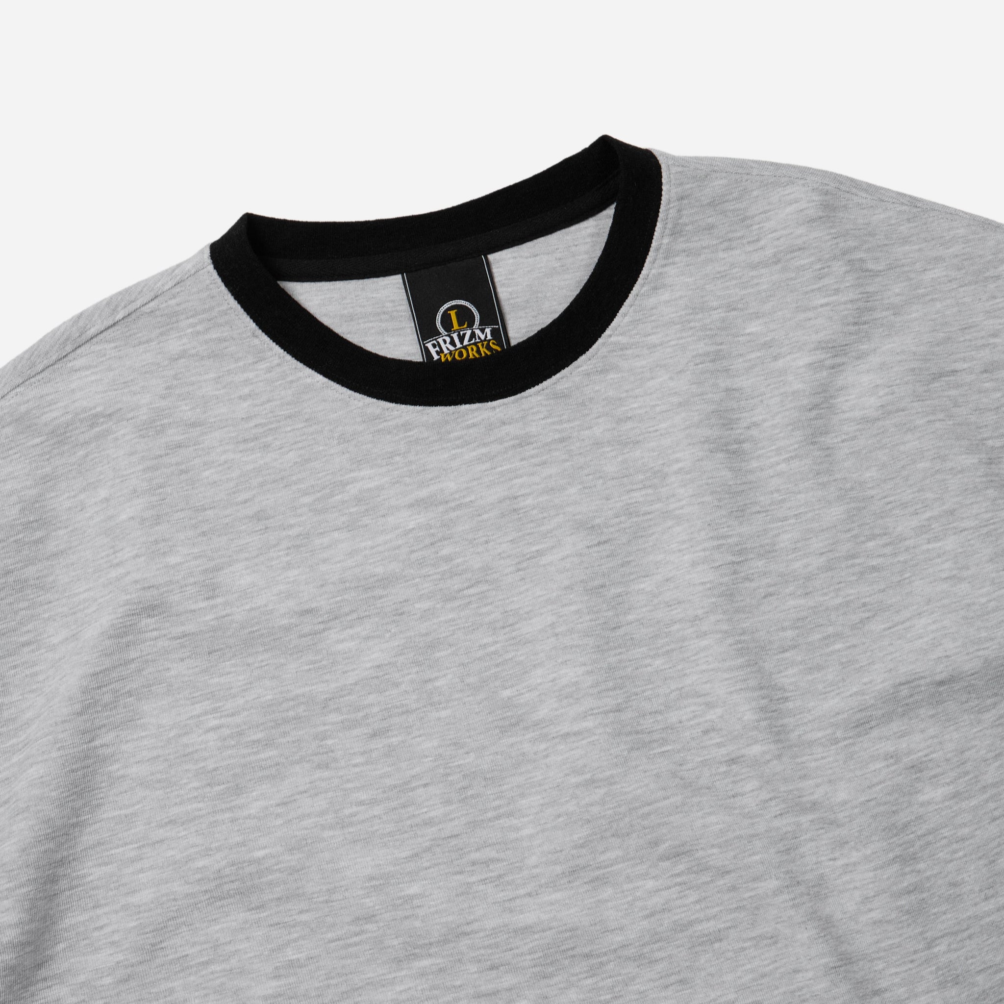 【oan】NEVER Ringer Half-Sleeve T-Shirt Next Level Unisex Ringer T-Shirt Short Sleeves Casual