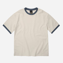 Load image into Gallery viewer, TERRY RINGER HALF T-SHIRT - CREAM
