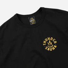 Load image into Gallery viewer, THUNDER SAUNA T-SHIRT - BLACK
