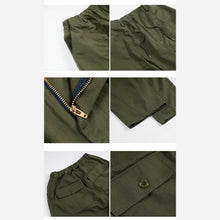 Load image into Gallery viewer, TWILL BALLOON PANTS - OLIVE
