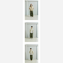 Load image into Gallery viewer, TWILL BALLOON PANTS - OLIVE
