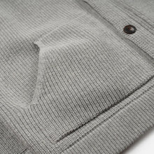Load image into Gallery viewer, ULTRA HEAVYWEIGHT COLLAR CARDIGAN - LIGHT GREY

