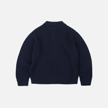 Load image into Gallery viewer, ULTRA HEAVYWEIGHT COLLAR CARDIGAN - NAVY
