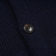 Load image into Gallery viewer, ULTRA HEAVYWEIGHT COLLAR CARDIGAN - NAVY
