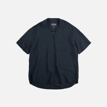 Load image into Gallery viewer, VENTI LINEN MIX POPOVER SHIRT - NAVY
