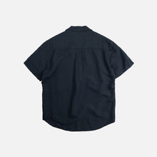 Load image into Gallery viewer, VENTI LINEN MIX POPOVER SHIRT - NAVY
