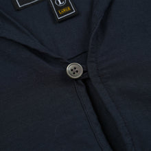 Load image into Gallery viewer, VENTI LINEN MIX POPOVER SHIRT - NAVY
