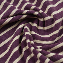 Load image into Gallery viewer, VINTAGE FADED STRIPE HALF T-SHIRT - PURPLE
