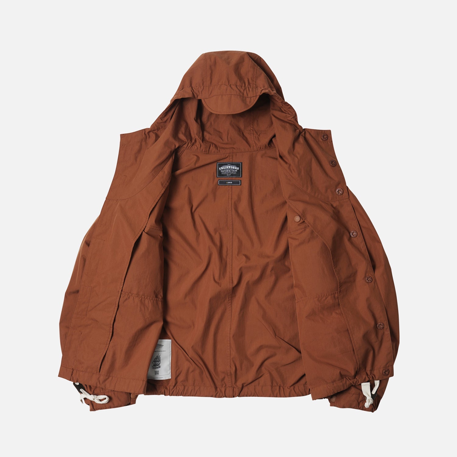 【最終価格】BRIEFING FAKE LAYERED PARKA WADING HOODED PARKA - BRICK - THE GREAT DIVIDE – Frizmworks