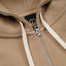 Load image into Gallery viewer, WAFFLE ZIP UP HOODIE - BEIGE

