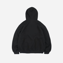 Load image into Gallery viewer, WAFFLE HOOD ZIP UP PARKA - BLACK
