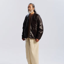 Load image into Gallery viewer, Waxed Cowhide Reversible Liner Jacket - Brown

