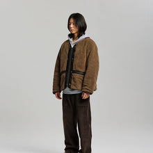 Load image into Gallery viewer, Waxed Cowhide Reversible Liner Jacket - Black
