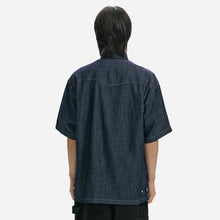 Load image into Gallery viewer, WESTERN DENIM HALF SHIRT - INDIGO
