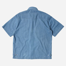 Load image into Gallery viewer, WESTERN DENIM HALF SHIRT - LIGHT BLUE
