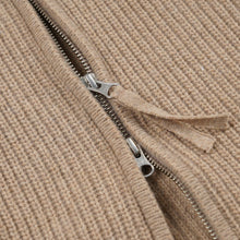 Load image into Gallery viewer, WOOL DECK ZIP UP CARDIGAN - OATMEAL
