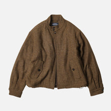 Load image into Gallery viewer, WOOL HARRINGTON JACKET - BROWN
