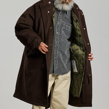 Load image into Gallery viewer, Wool Vincent Fishtail Parka - Brown
