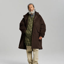 Load image into Gallery viewer, Wool Vincent Fishtail Parka - Brown
