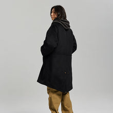 Load image into Gallery viewer, Wool Vincent Fishtail Parka - Black
