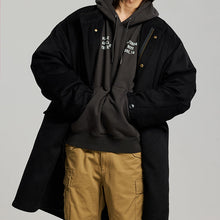 Load image into Gallery viewer, Wool Vincent Fishtail Parka - Black
