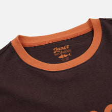 Load image into Gallery viewer, ZANE'S BAIT &amp; TACKLE RINGER T-SHIRT - BROWN
