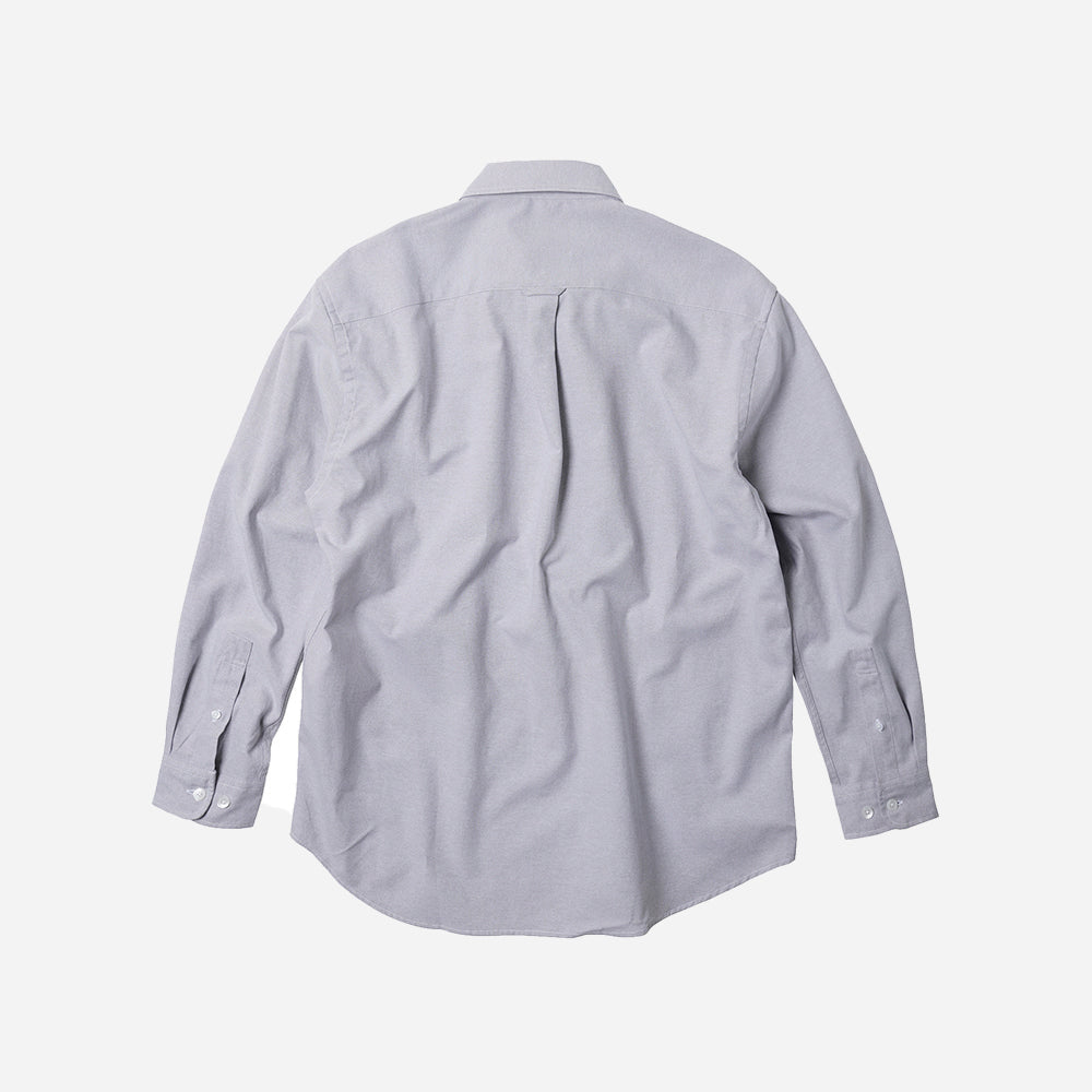 OG OXFORD OVERSIZED SHIRT - GREY - THE GREAT DIVIDE – Frizmworks