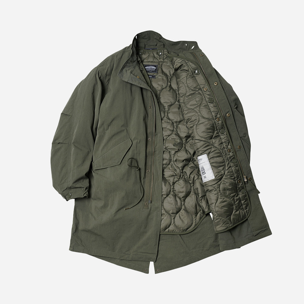 VINCENT M65 FISHTAIL COTTON 2 IN 1 PARKA AND LINER JACKET OLIVE